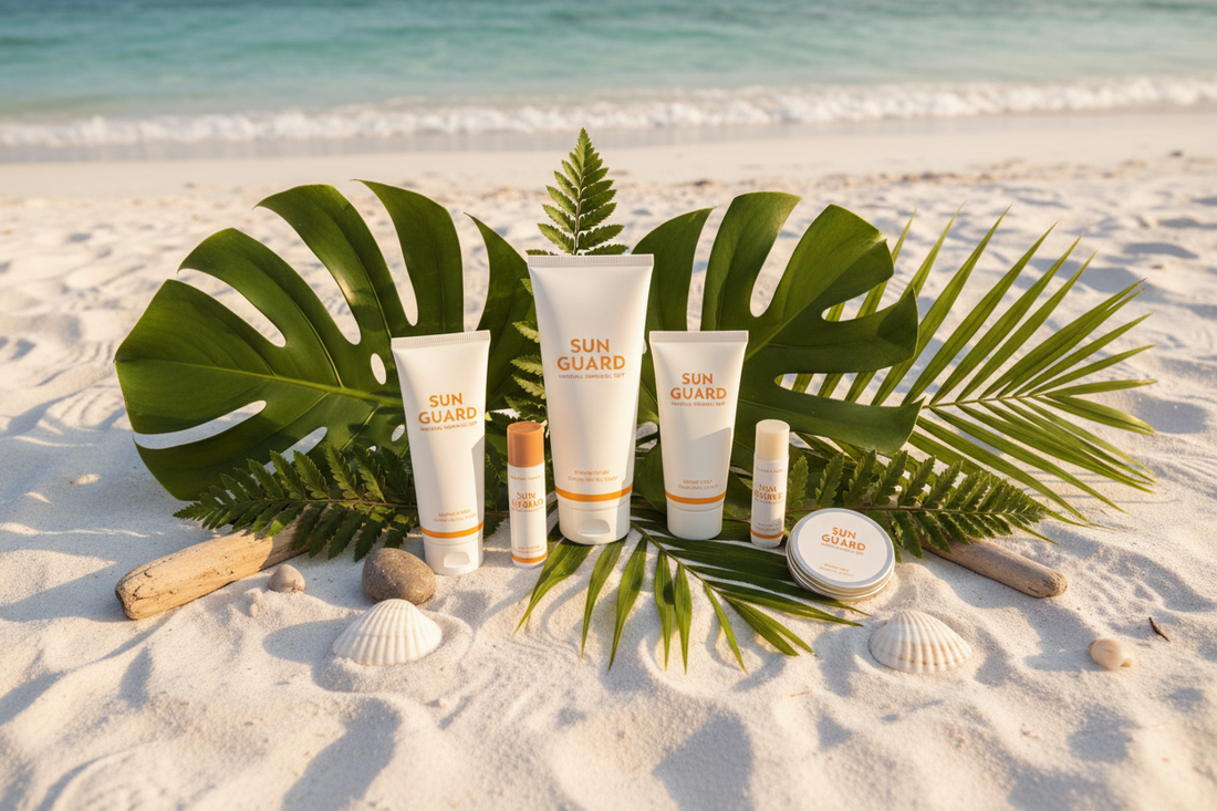 Clean mineral sunscreen products free of oxybenzone and harmful chemicals – safe sun protection for sensitive skin and families