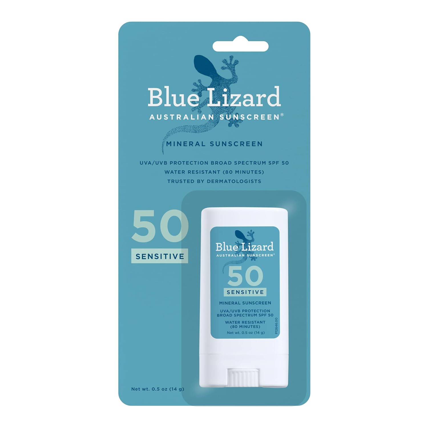 Blue Lizard sensitive mineral sunscreen SPF 50 dermatologist recommended