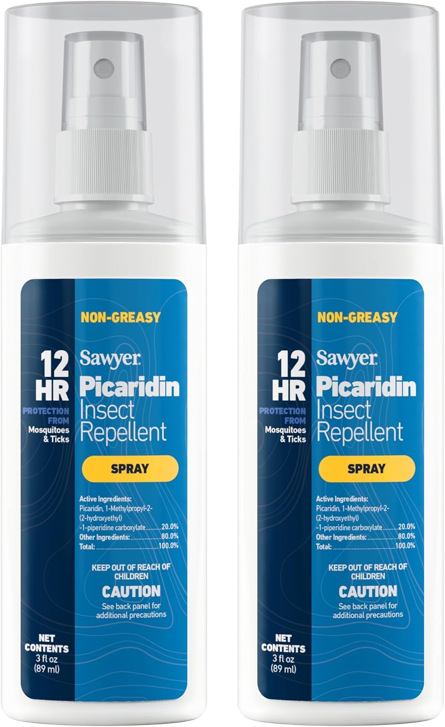 Sawyer 20 percent picaridin insect repellent DEET-free spray