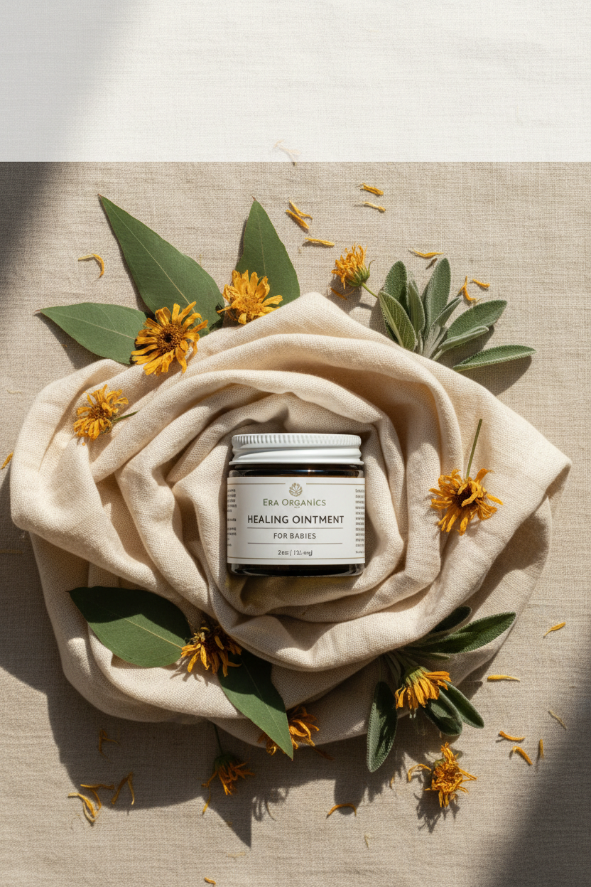 Era Organics Healing Ointment for Babies - USDA Certified Organic Natural Moisturizer 2oz
