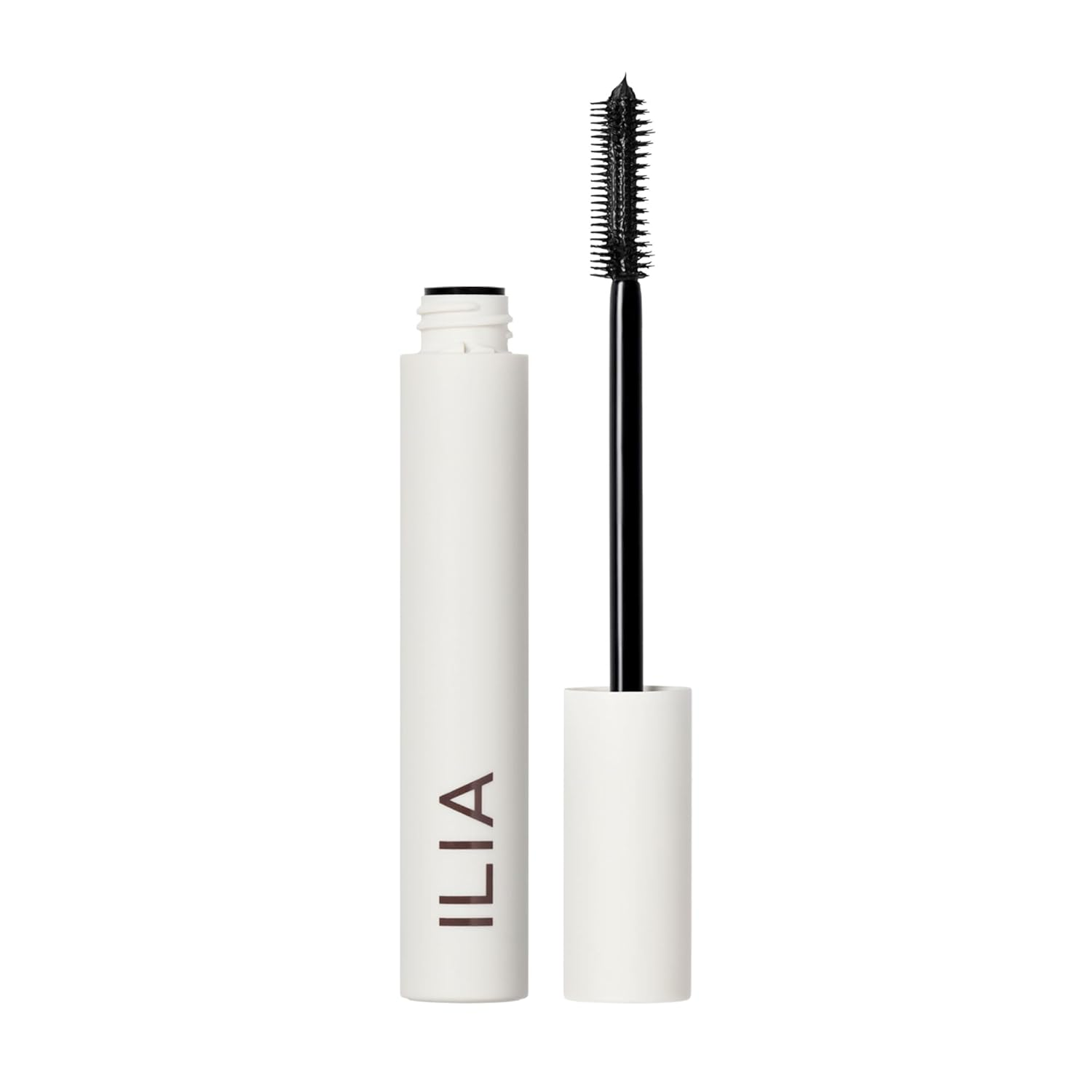 ILIA Limitless Lash Mascara in After Midnight soft black — white tube with wand, clean beauty mascara