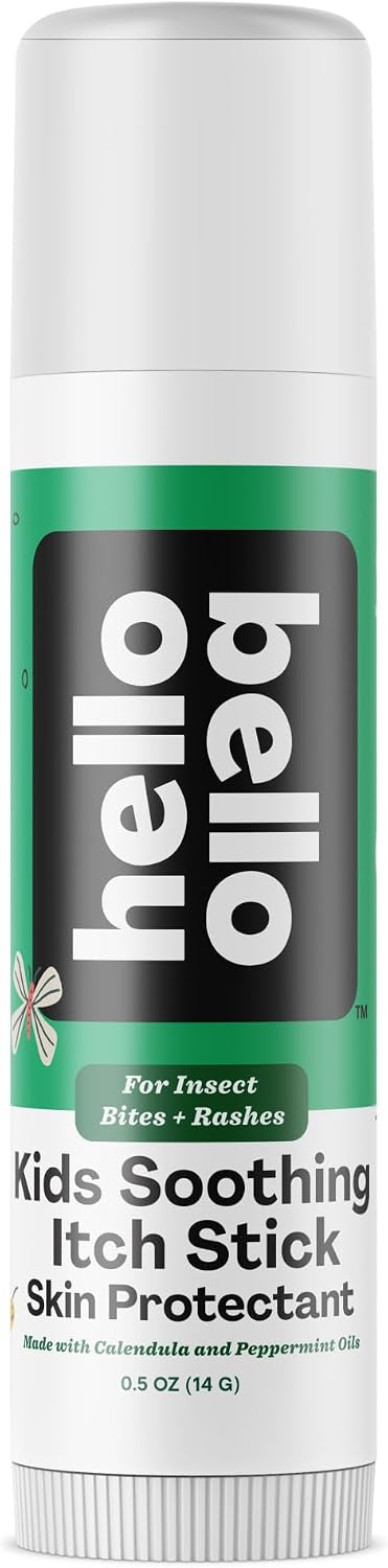 Hello Bello Kids Soothing Itch Stick for Insect Bites & Rashes — Natural Calendula & Peppermint — BodyWell1