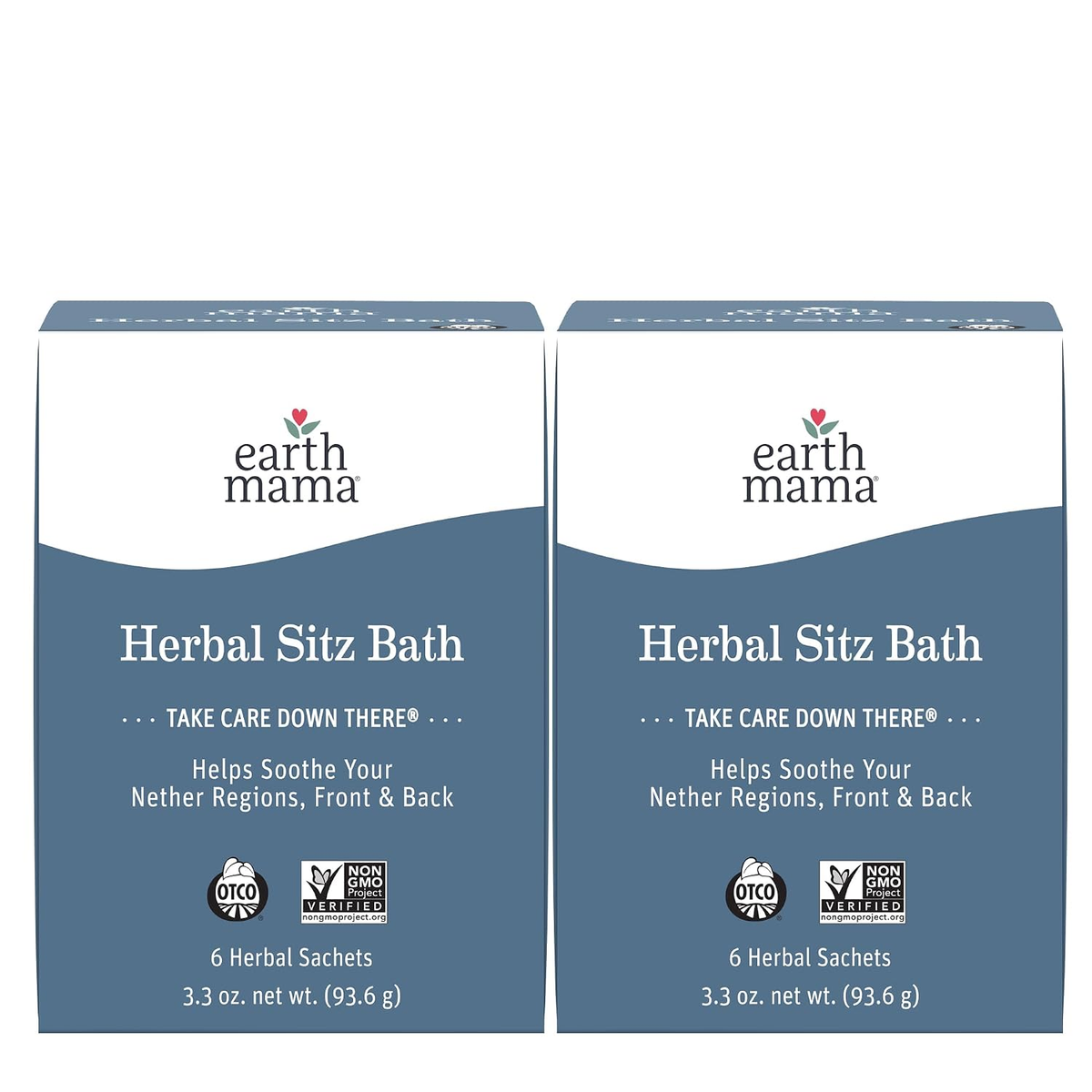 Earth Mama Herbal Sitz Bath 6-Count 2-Pack — Organic Postpartum Recovery Sachets