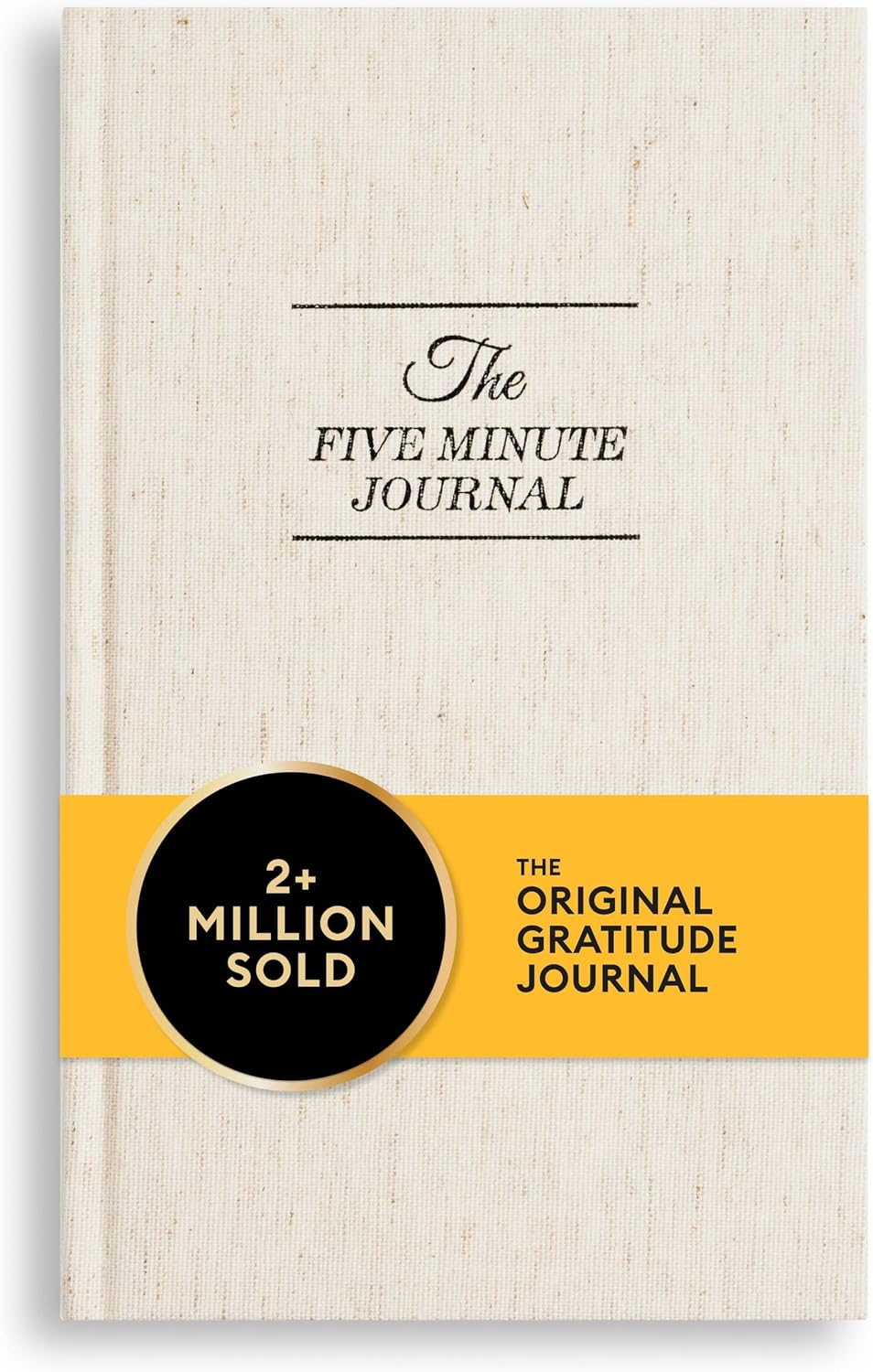 The Five Minute Journal linen hardcover gratitude journal by Intelligent Change — 2+ million sold