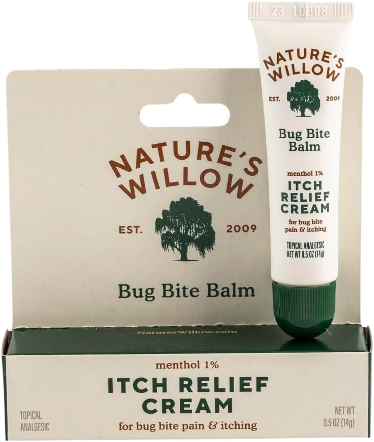Nature's Willow Bug Bite Balm — Natural Menthol Itch Relief Cream for Insect Bites — BodyWell1