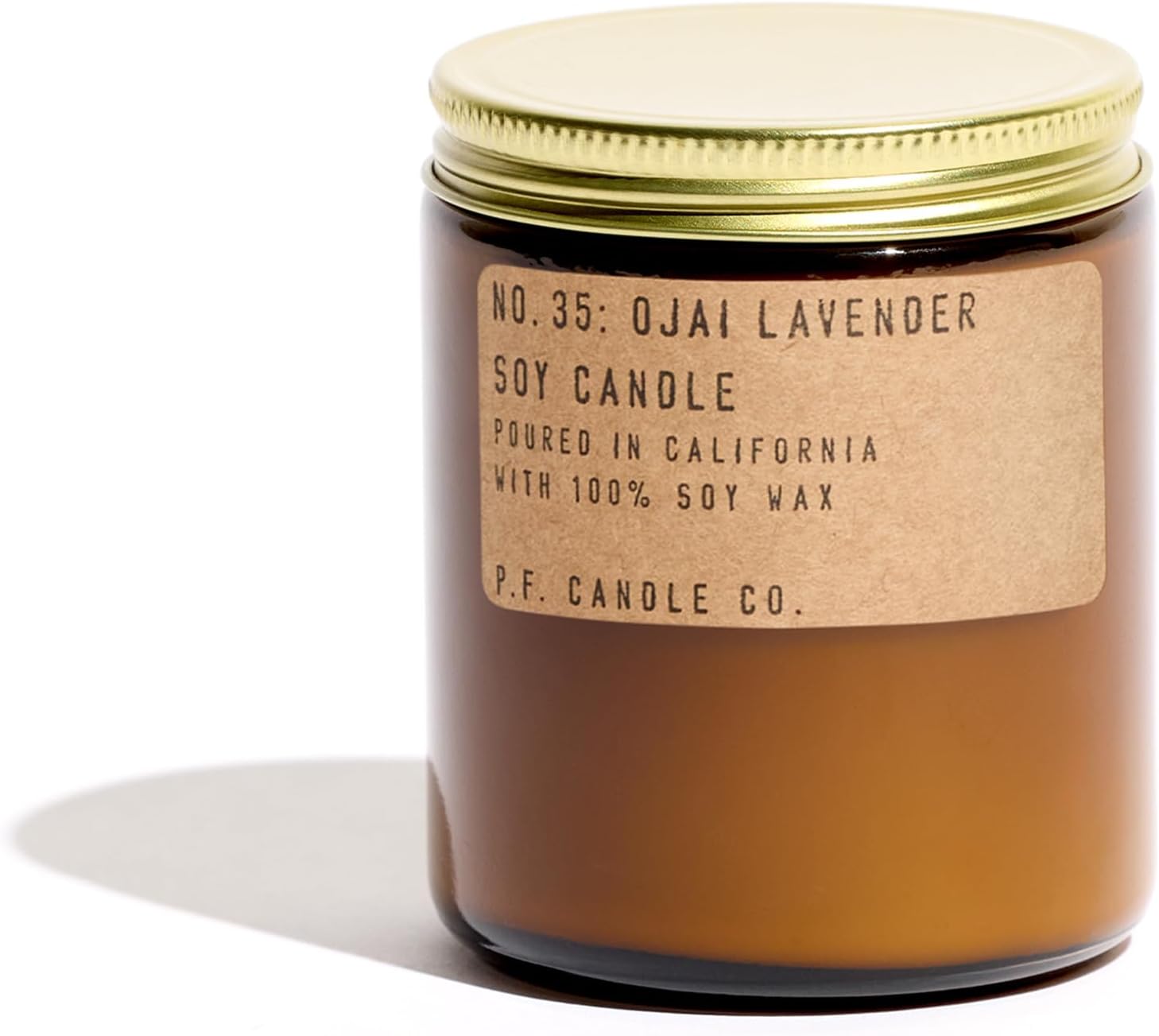 P.F. Candle Co. Ojai Lavender Soy Wax Candle, 7.2 oz, 40-50 Hour Burn